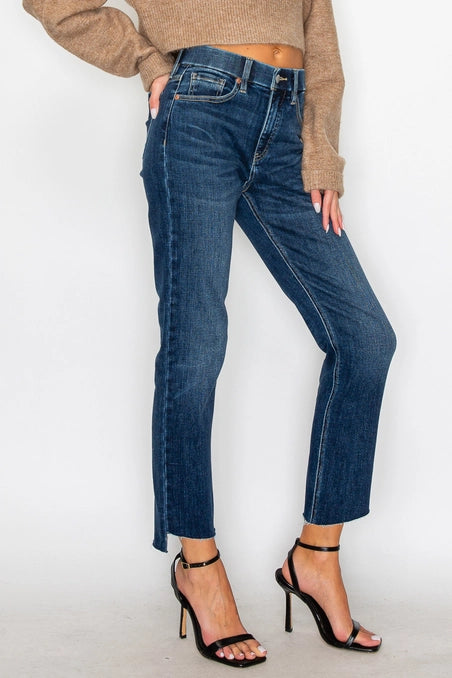 High Rise Straight Jeans