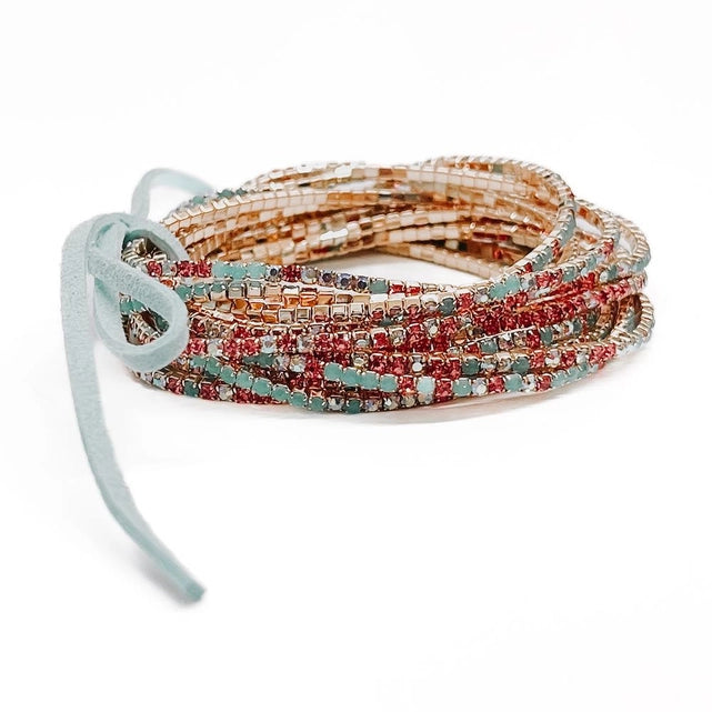 Rhinestone Stretch Bracelet Set