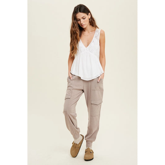 Crochet Babydoll Tank with Double Straps