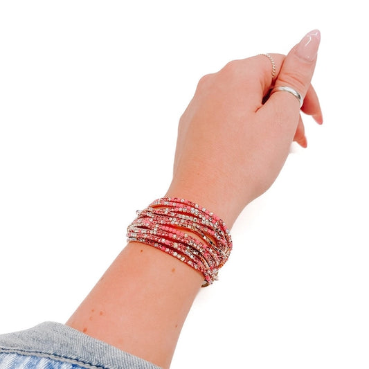 Rhinestone Stretch Bracelet Set