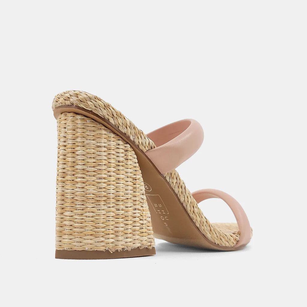 Gardenia Raffia Heels