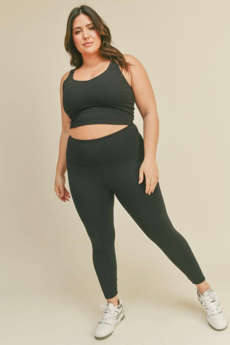 Plus Size Aligned Performance High-Rise Leggings