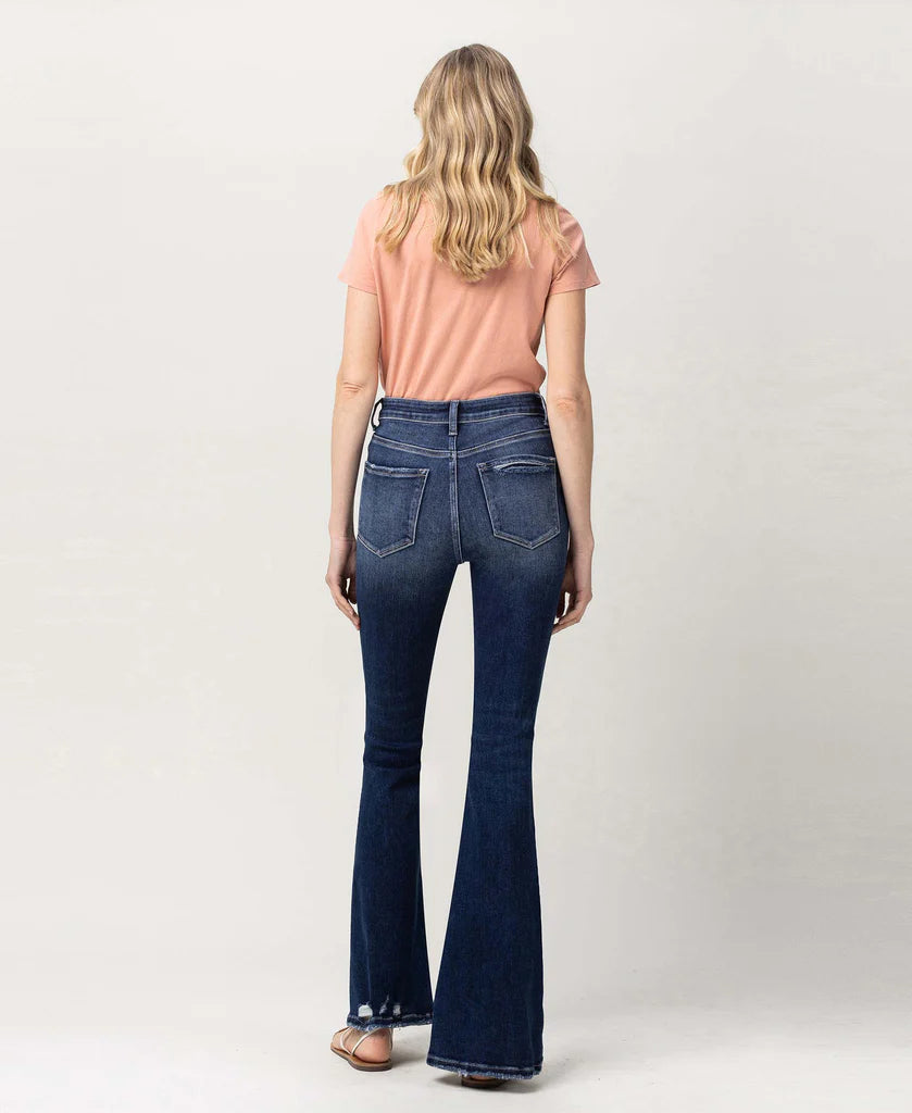 Super High Rise Flare Jean