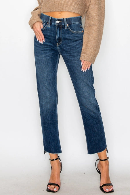 High Rise Straight Jeans