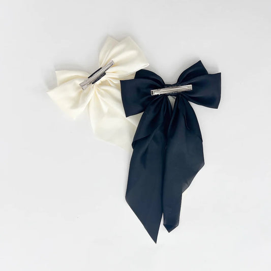 Midnight Hour Hair Bow Clip