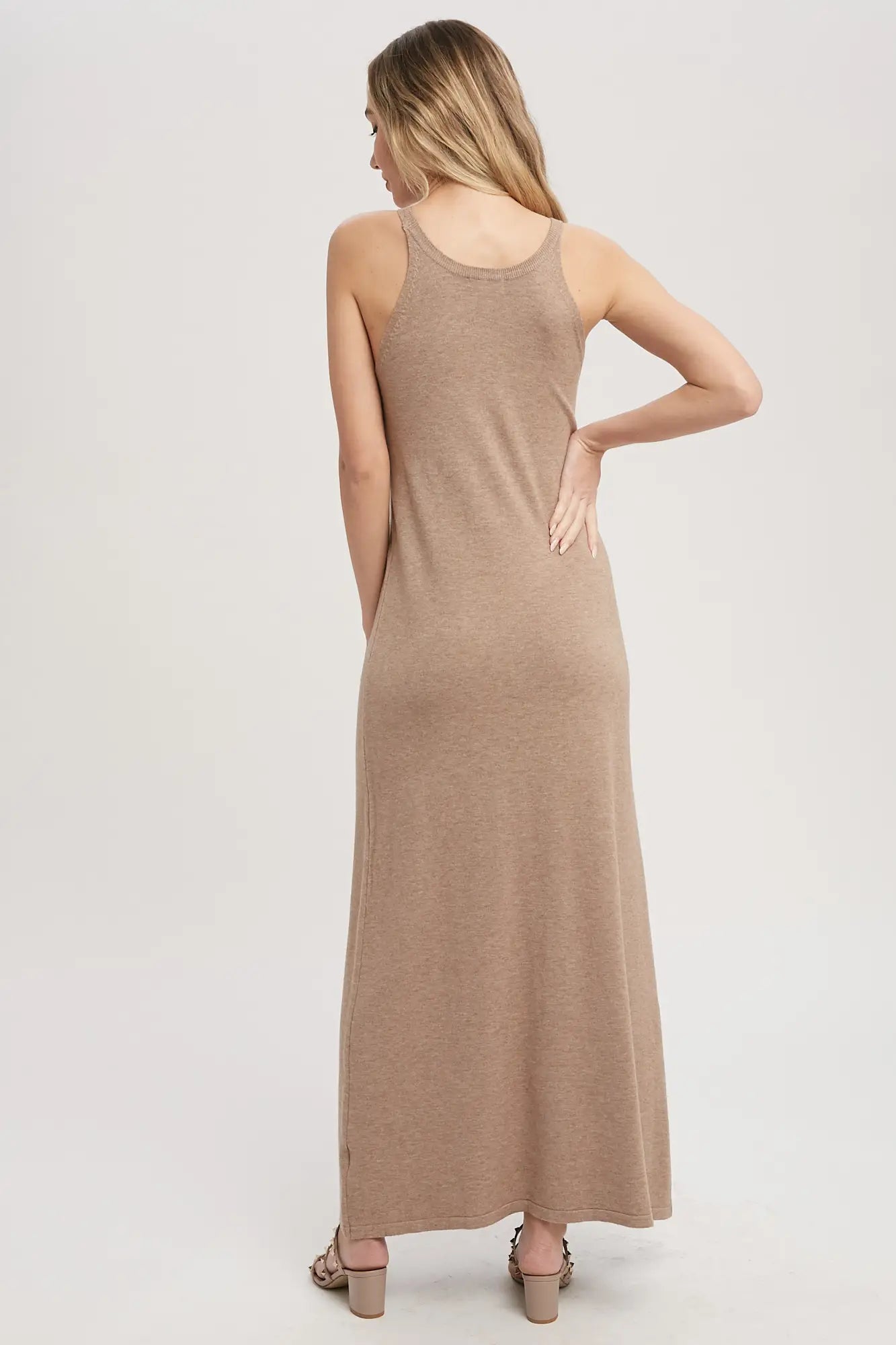 High Neck Maxi Dress