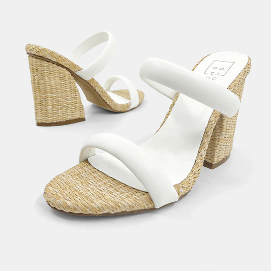 Gardenia Raffia Heels