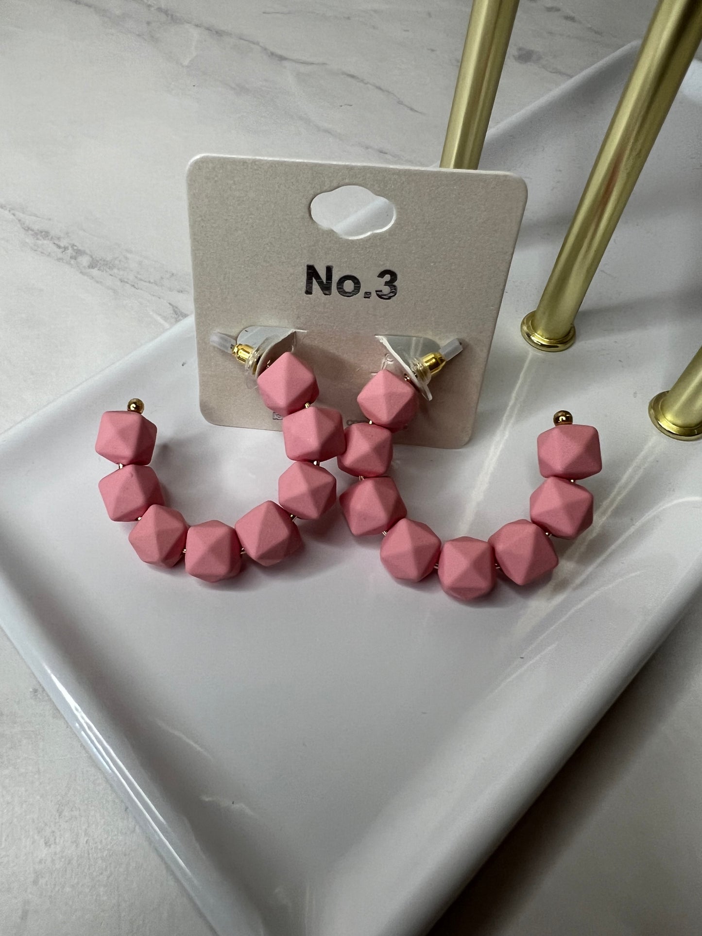 Silicone Bead Earrings