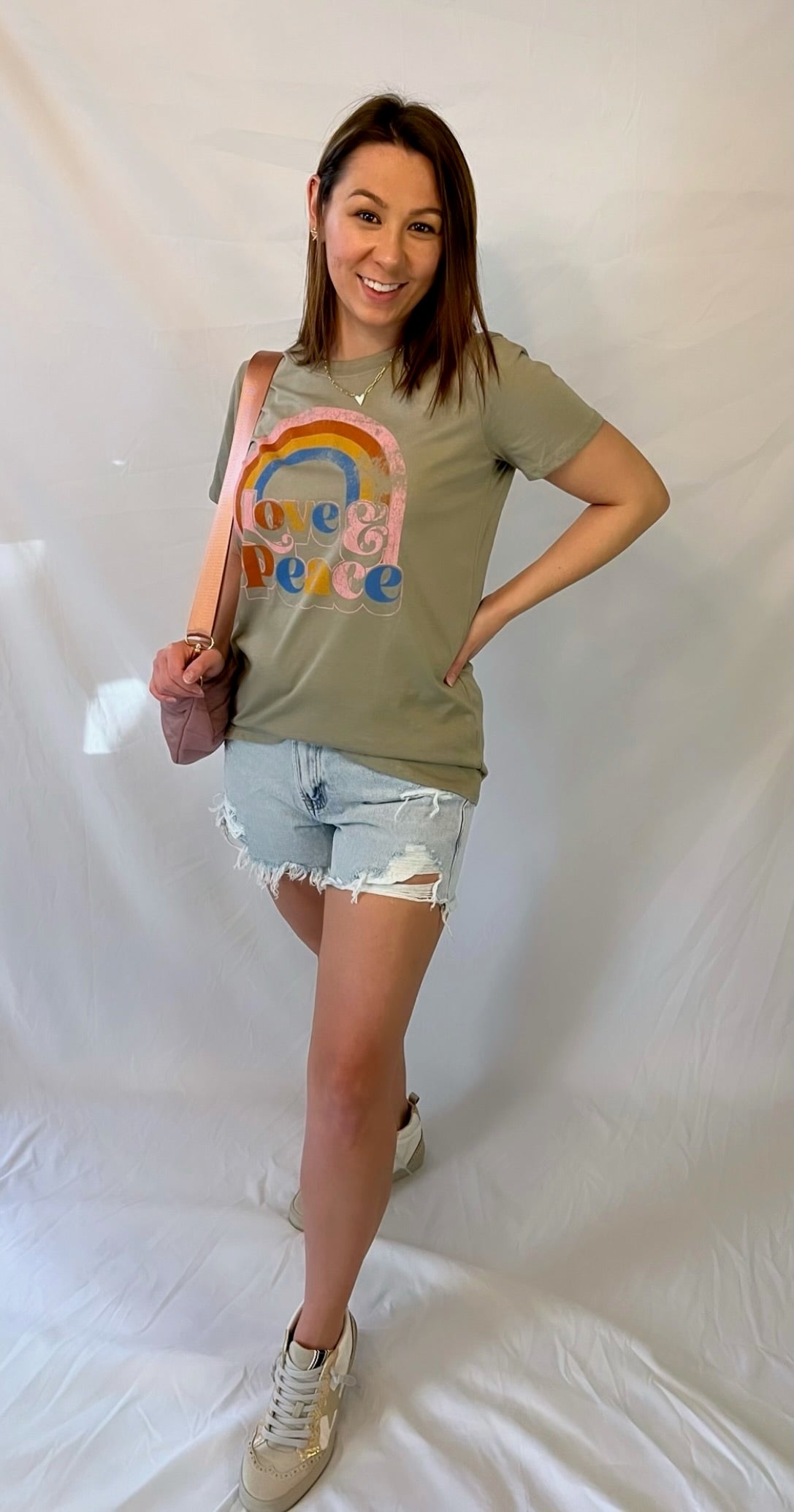 Love & Peace Graphic T-Shirt