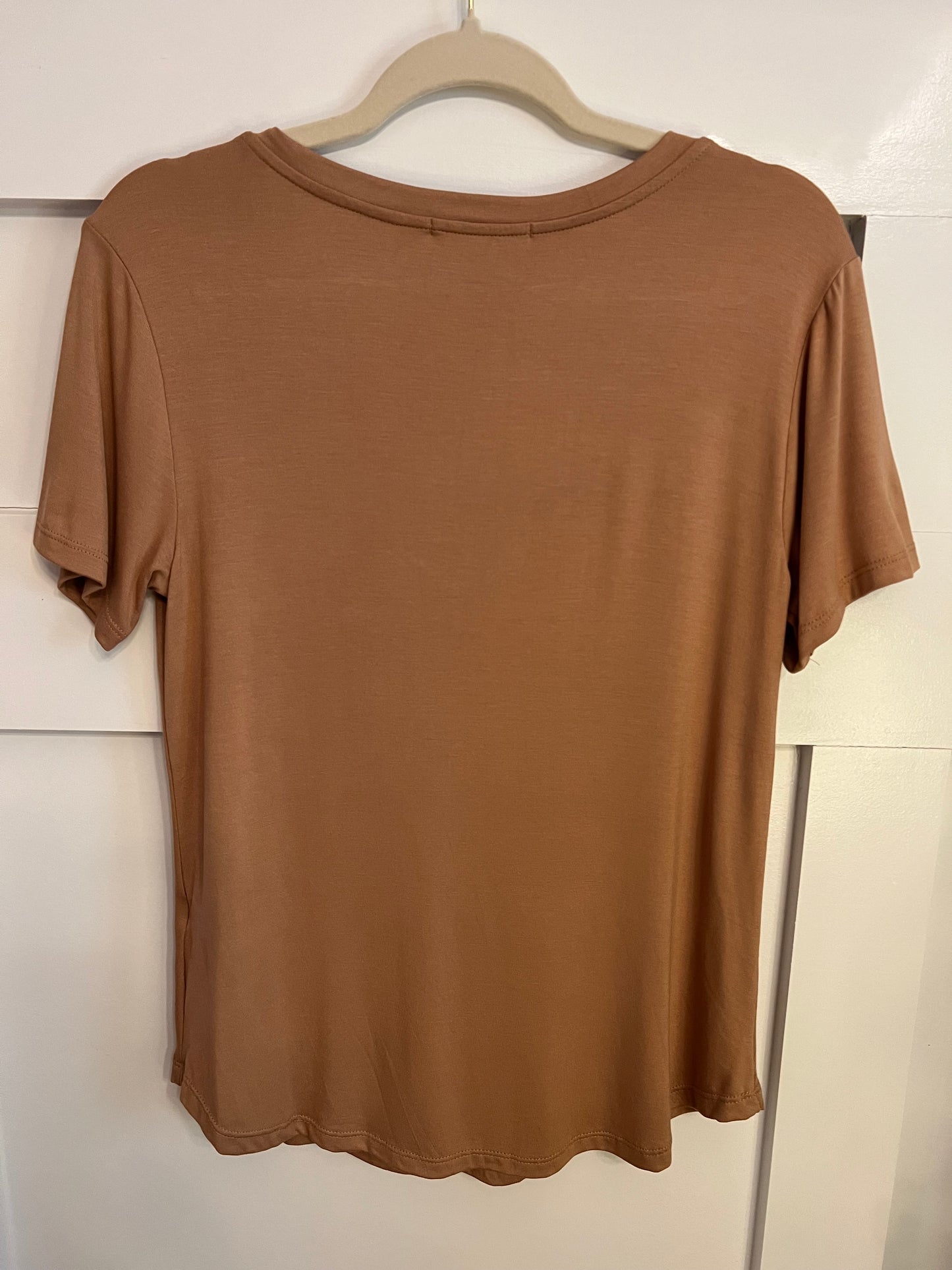 Bamboo Fabric V-Neck Short Sleeve Shirts