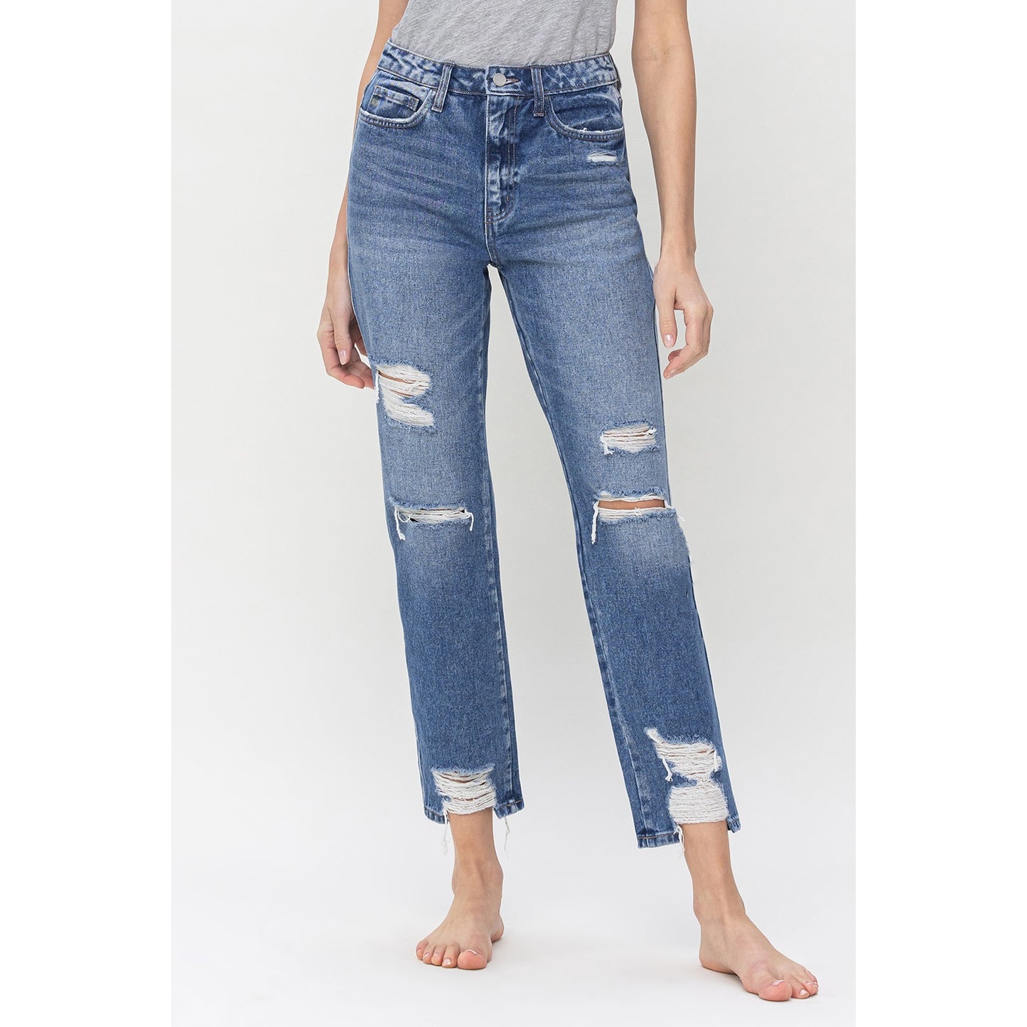 Ultra High Rise Straight Jean