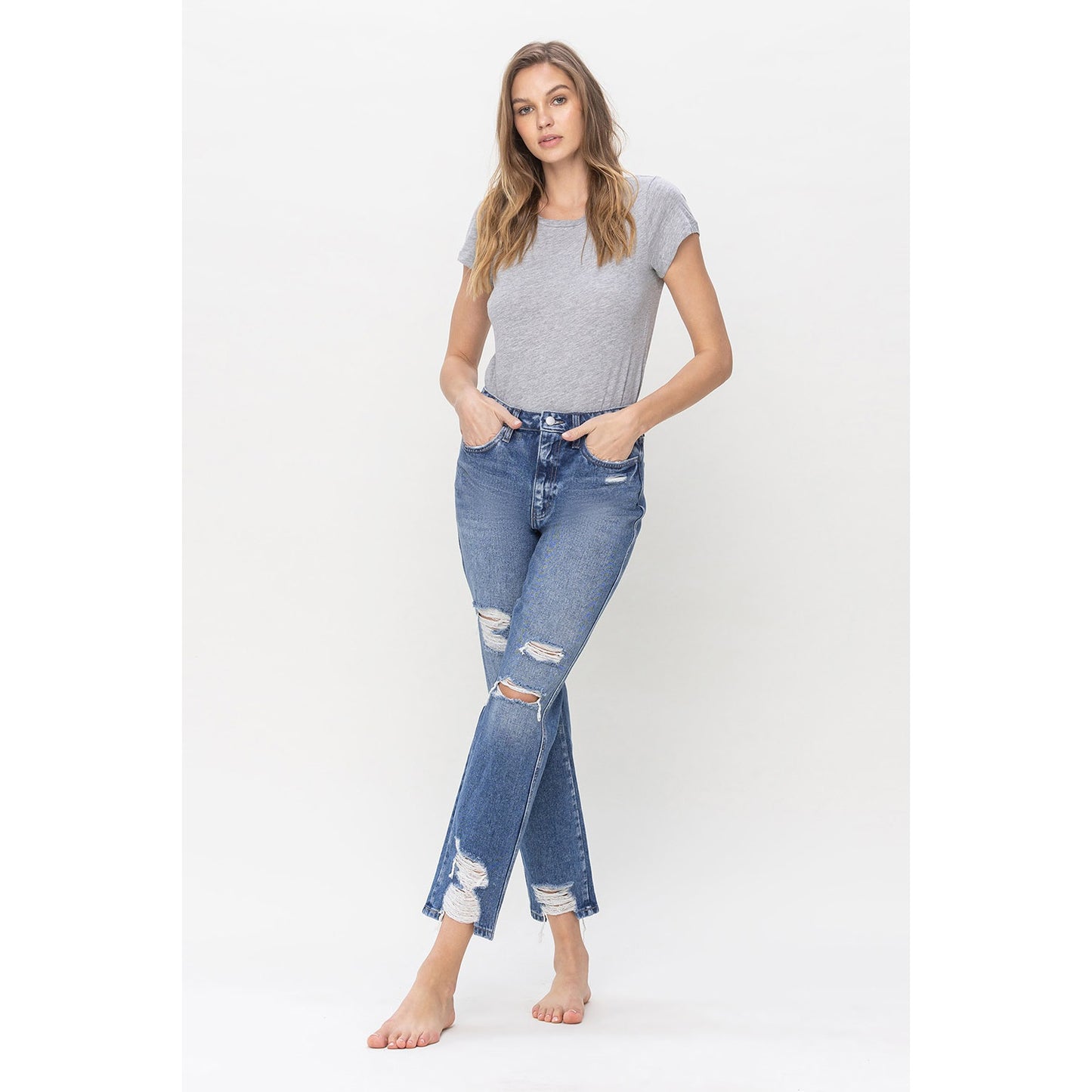 Ultra High Rise Straight Jean